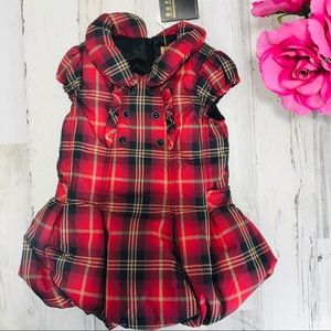 Kinloch Anderson Scotland Plaid Vest Coat Dress